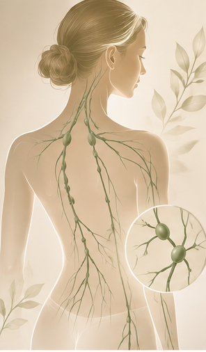 Illustration du système lymphatique humain