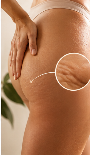 Texture naturelle de la peau et cellulite